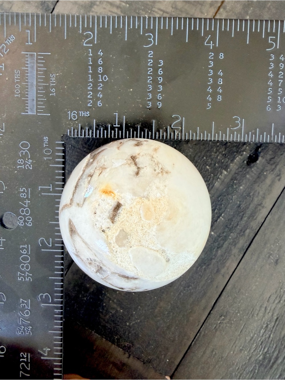 Dendritic Agate Sphere | Natural Crystal | Unique Druzy Inclusions - Picture 8 of 8